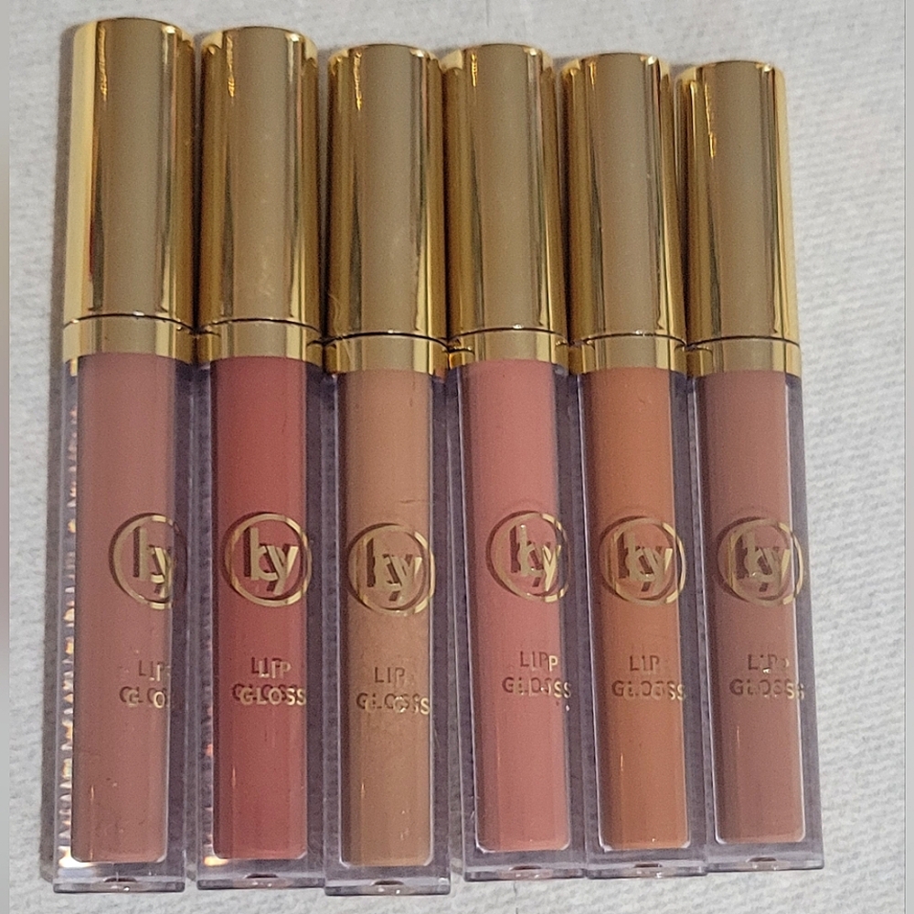New, Set of 6 Nude Lip Glosses
